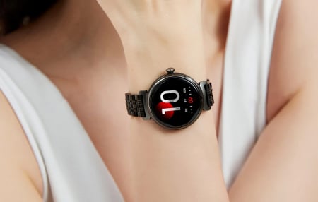 Smartwatch HiFuture Future Aura – Ecran AMOLED 1.04", Apeluri Bluetooth, Monitorizare Sănătate, IP68, Sport & Somn, Negru [3]
