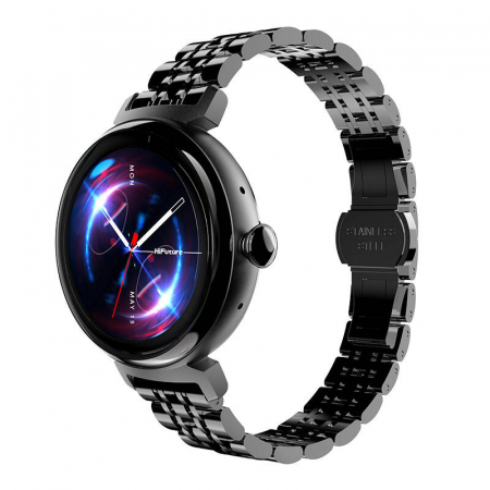 Smartwatch - Smartwatch HiFuture Future Aura – Ecran AMOLED 1.04", Apeluri Bluetooth, Monitorizare Sănătate, IP68, Sport & Somn, Negru
