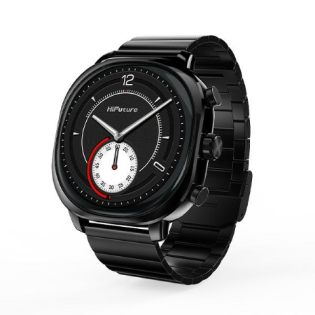 Smartwatch - Smartwatch HiFuture FutureFit AIX negru cu ecran AMOLED 1.43 inch și apeluri Bluetooth
