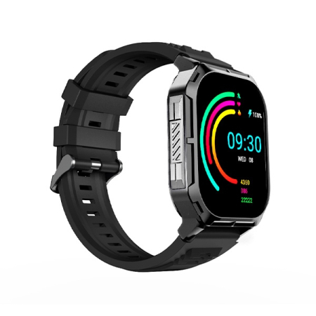 Smartwatch HiFuture FutureFit Ultra3 negru cu ecran de 2,01 inci și curea din silicon [2]
