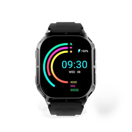 Smartwatch - Smartwatch HiFuture FutureFit Ultra3 negru cu ecran de 2,01 inci și curea din silicon