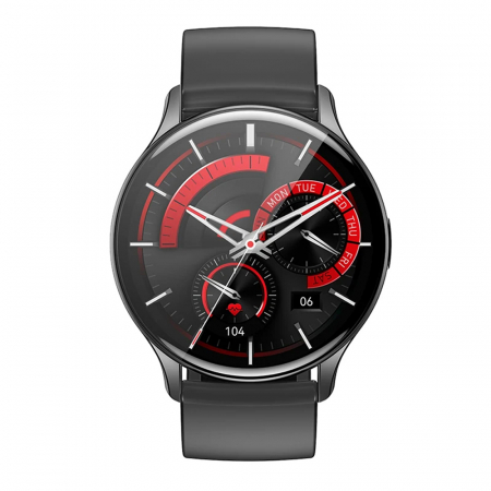 Smartwatch HOCO Amoled (Y15) - Femei și bărbați, Monitor de somn pentru ritm cardiac, 1,43 inci, Apeluri Bluetooth 5.0, IP68, 260mAh - Negru [0]