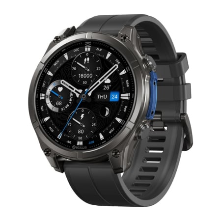 Smartwatch - Smartwatch Zeblaze Vibe 8 Abyss – Apeluri Bluetooth, Ecran HD, Sport & Sănătate, Autonomie Mare, Negru