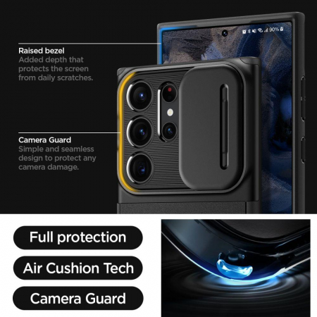 Spigen OPTIK ARMOR GALAXY S23 ULTRA BLACK [7]