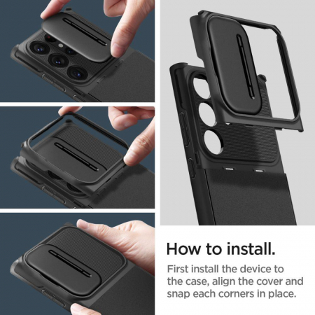 Spigen OPTIK ARMOR GALAXY S23 ULTRA BLACK [8]