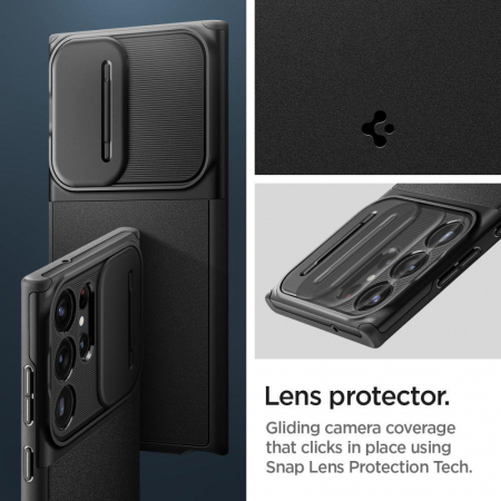 Spigen OPTIK ARMOR GALAXY S23 ULTRA BLACK [6]