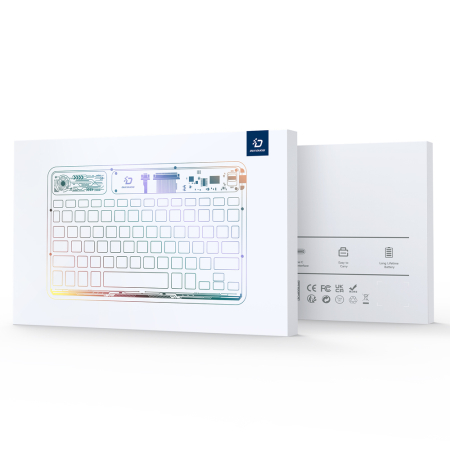 Tastatură Dux Ducis CK Wireless – Compatibilă Laptop, Tabletă, Telefon, Design Transparent, Ultra-Slim [11]