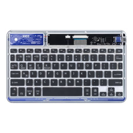 PC-uri și Periferice - Tastatură Dux Ducis CK Wireless – Compatibilă Laptop, Tabletă, Telefon, Design Transparent, Ultra-Slim