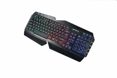 PC-uri și Periferice - Tastatura gamig Serioux Andor, 104 taste, 19 taste Anti-ghosting , design ergonomic, iluminare rainbow, structura metalica neagra, taste negre, design cu palm rest, cablu USB 1.5M PVC, plug and play, compatibila cu Windows 2000/XP/9X/VISTA/7/8/10