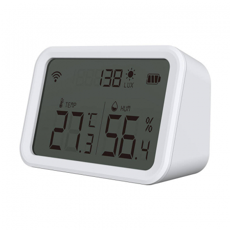 Termohigrometru Smart Wi-Fi NEO NAS-TH02W, Afișaj LCD, Compatibil Tuya Smart [4]