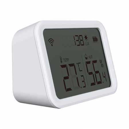 Termohigrometru Smart Wi-Fi NEO NAS-TH02W, Afișaj LCD, Compatibil Tuya Smart [3]