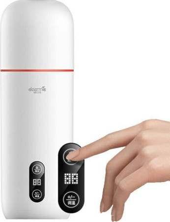 Mini ceainic electric Deerma DR035S alb cu afișaj temperatură și capacitate 350 ml [1]