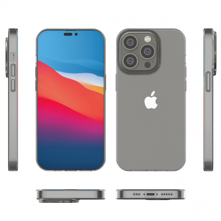 Gel transparent pentru husa iPhone 14 Pro Ultra Clear de 0,5 mm [2]