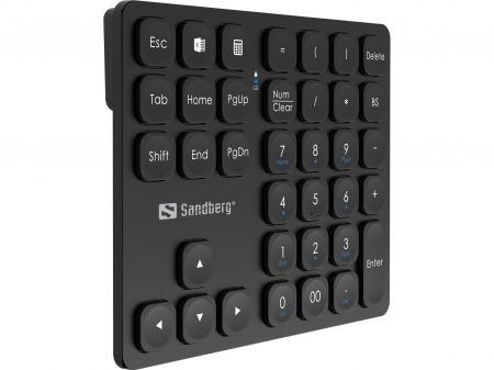 Tastatură Numerică Wireless Sandberg Pro – 36 Taste, Dual Mode 2.4GHz & Bluetooth, Baterie Reîncărcabilă [2]