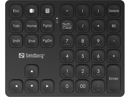 Tastatură Numerică Wireless Sandberg Pro – 36 Taste, Dual Mode 2.4GHz & Bluetooth, Baterie Reîncărcabilă [3]