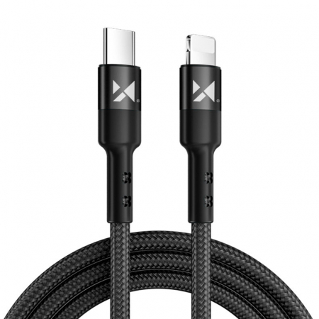 Wozinsky cable USB Type C - Lightning Power Delivery 18W 1m black (WUC-PD-CL1B) [0]
