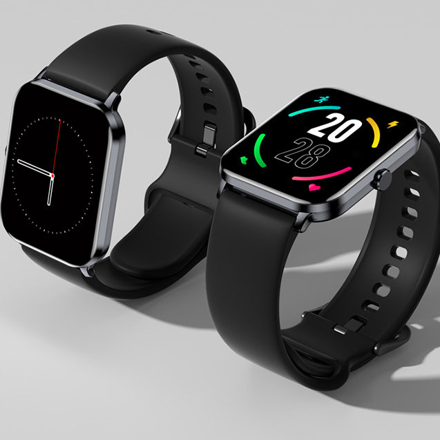 Xiaomi QCY stylish smartwatch black (GTC S1)