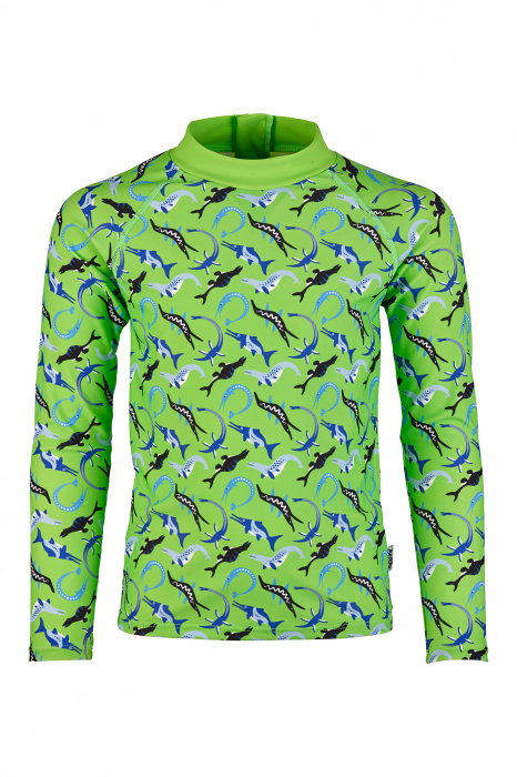 Bluza pentru inot, Ocean Dinos, protectie UV 50+, verde, 80 cm [5]