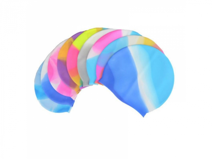 Casca de inot silicon, Marimea universala, Multicolor [4]