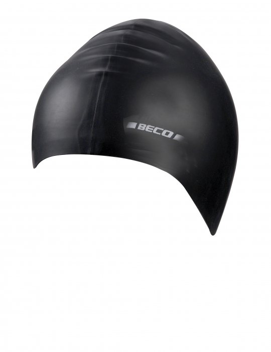 Casca pentru inot latex, solid, negru [1]