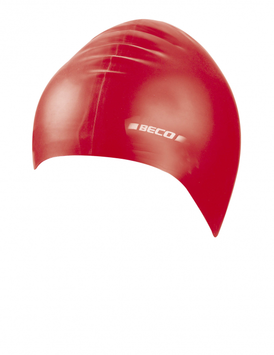 Casca pentru inot latex, solid, rosu [1]