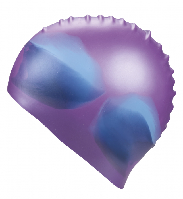Casca de inot silicon, Negru/Multicolor [2]