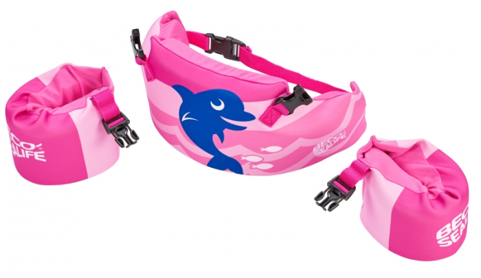 Centura de inot ergonomica, Neoprene, Roz [2]