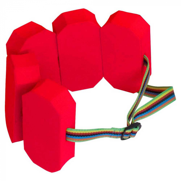Centura de inot din spuma plastazote, 6 elementi, Rosu [2]