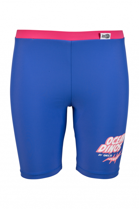 Costum baie copii 2 piese, Ocean Dinos, protectie UV 50+, roz/albastru, 152 cm [6]