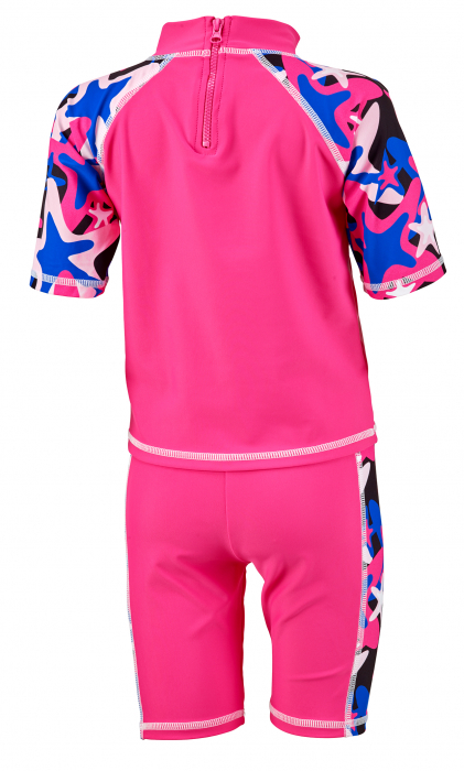 Costum baie copii 2 piese, protectie UV 50+, roz, 80 cm [2]