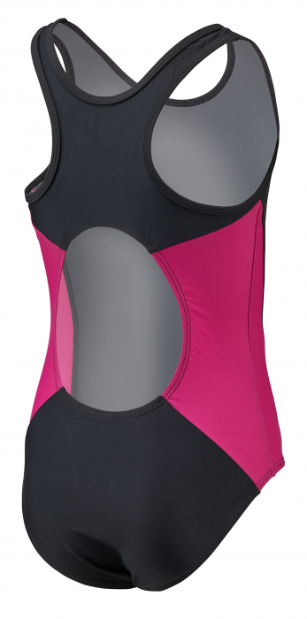 Costum pentru inot fete, protectie UV 50+, roz/negru, 140 cm [2]