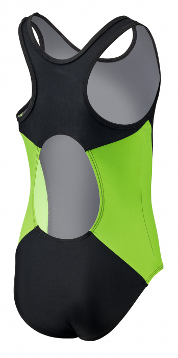 Costum de inot, Fete, protectie UV 50+, 116 cm, Roz/Negru [2]