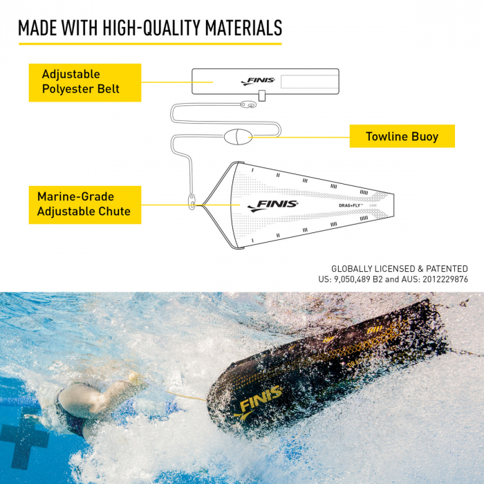 Echipament Drag+Fly™  pentru antrenament inot [7]