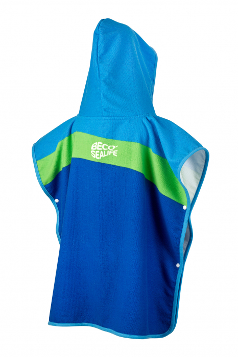 Poncho pentru copii, Beco-Sealife®, Shark, Albastru [2]