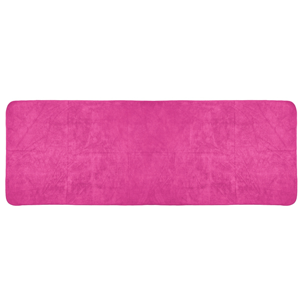 Prosop microfibra cu saculet tip plasa inclus,Kelsey,100 x 50 cm, fucsia [2]