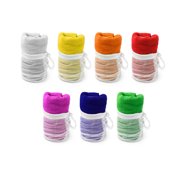 Prosop microfibra cu saculet tip plasa inclus,Kelsey,100 x 50 cm, fucsia [2]