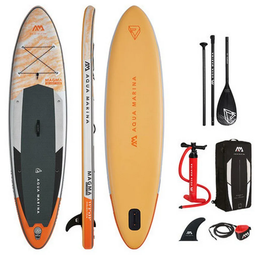 Timp liber - Set Paddle Board, Aqua Marina Magma 11´2´´ Inflatable, Auriu