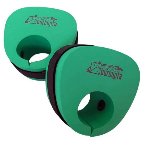 Echipamente pentru dezvoltarea tehnicii de inot - Aripioare inot copii, din spuma EVA, verde, 15.5cm x 14.5 cm x 8 cm