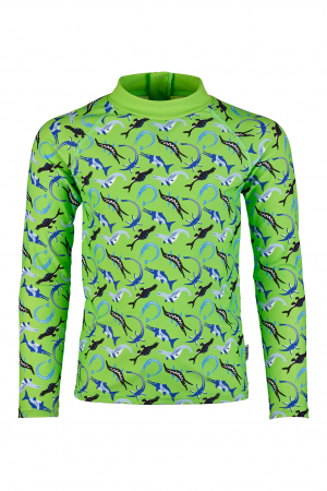 Bluza pentru inot, Ocean Dinos, protectie UV 50+, verde, 80 cm [4]