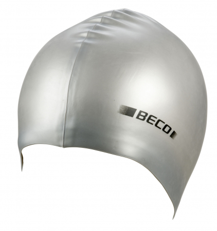 Casti de inot - Casca pentru inot din silicon , metalic, silver