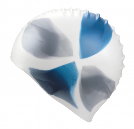 Casca de inot silicon, Negru/Multicolor [2]