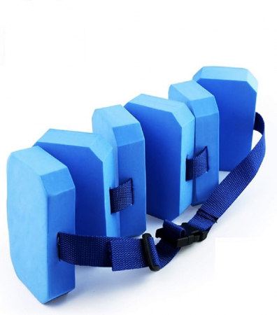 Echipamente pentru dezvoltarea tehnicii de inot - Centura pentru inot 6 elementi din spuma plastazote,Albastru