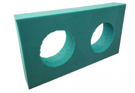Conector dublu pentru bagheta spuma Aqua Gym, Verde