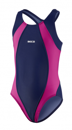 Costum de inot, Fete, Maxpower Basic, 116 cm, Marin/Roz [1]