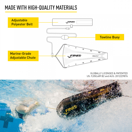 Echipament Drag+Fly™  pentru antrenament inot [6]