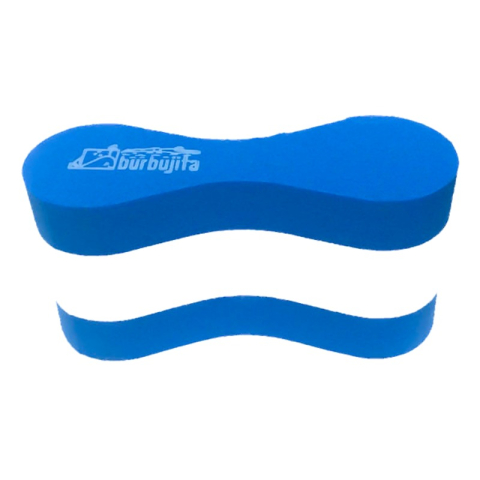 Inot - Plutitor pentru inot, spuma Eva, Monobloc Bicolor, 24x14x8 cm, albastru/alb/albastru