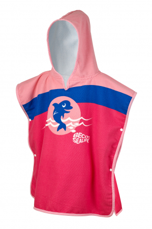 Prosoape - Poncho pentru copii BECO-SEALIFE®, Dolphin, roz