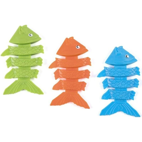 Set 3 jucarii gumate imersibile, Pesti