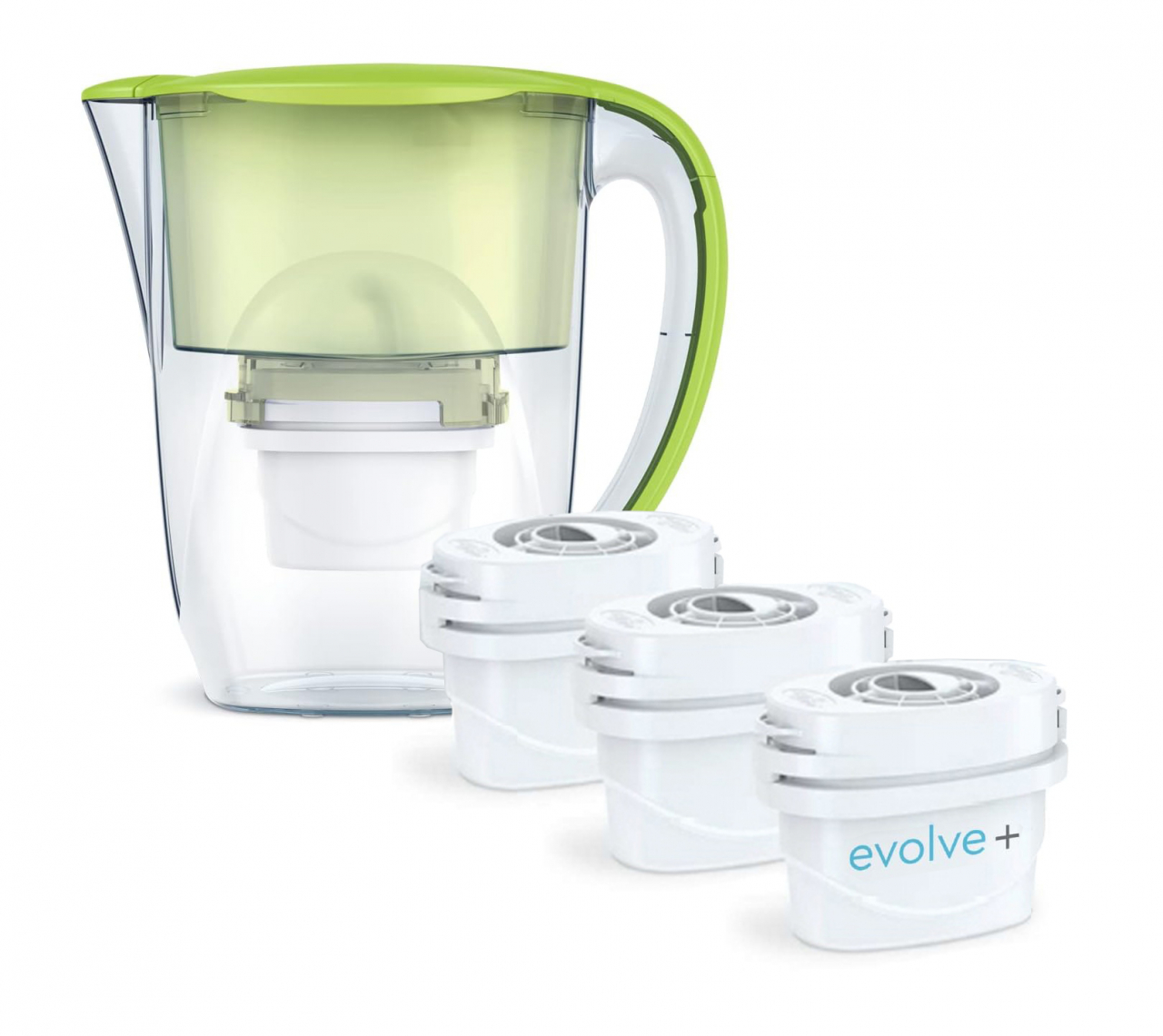 3 filtre de apa Evolve + Cana filtranta Aqua Optima Oria, 2,8 litri, Verde [1]