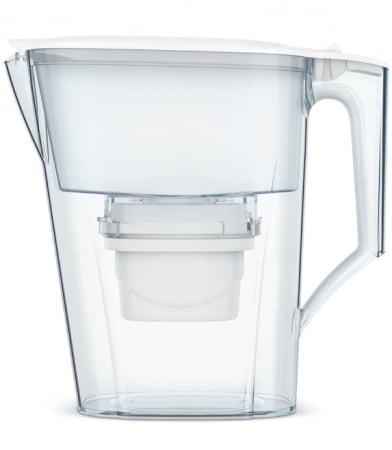 Căni filtrante de apă - Cana filtranta de apa Aqua Optima Liscia, alb, 2,5 litri